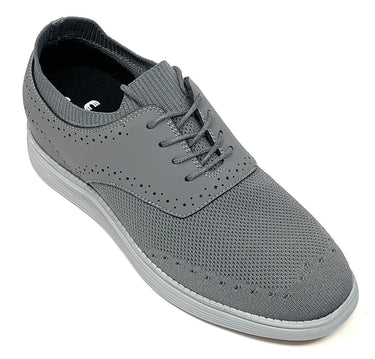 Elevator shoes height increase FSP0145 - 2.6 Inches Taller (Grey) - Size 9 Only