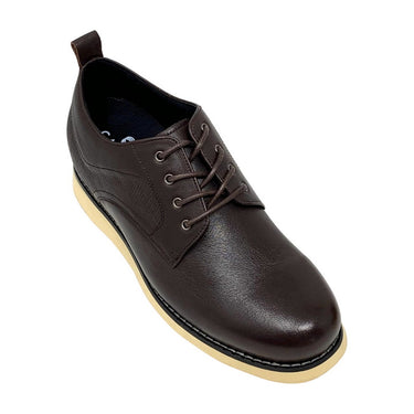 Elevator shoes height increase FSP0157 - 2.7 Inches Taller (Brown) - Size 9 Only