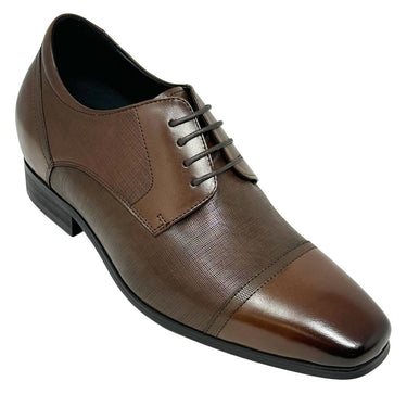 Elevator shoes height increase FSP0166 - 3.2 Inches Taller (Brown) - Size 9 Only