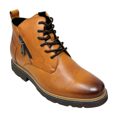 Elevator shoes height increase FSP0172 - 2.8 Inches Taller (Brown) - Size 9.5 Only