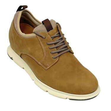 Elevator shoes height increase FSP0183 - 3.3 Inches Taller (Tan Brown) - Size 8 Only