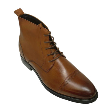 Elevator shoes height increase FSQ0111 - 2.8 Inches Taller (Dark Brown) - Size 11.5 Only