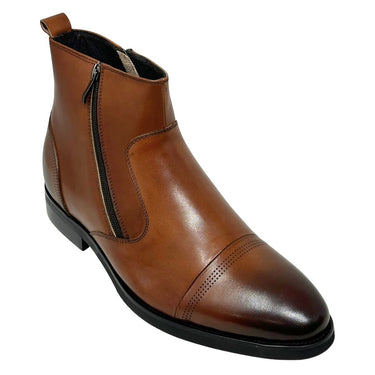 Elevator shoes height increase FSR0107 - 2.8 Inches Taller (Brown) - Size 10 Only