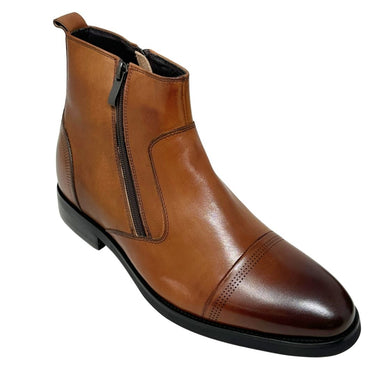 Elevator shoes height increase FSR0109 - 2.8 Inches Taller (Brown) - Size 8 Only