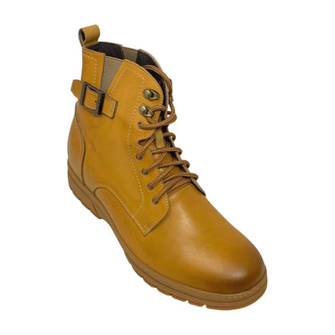 Elevator shoes height increase FSS0079 - 2.8 Inches Taller (Yellowish Brown) - Size 10 Only