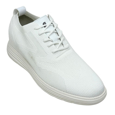 Elevator shoes height increase FSS0092 - 2.8 Inches Taller (White) - Size 10 Only