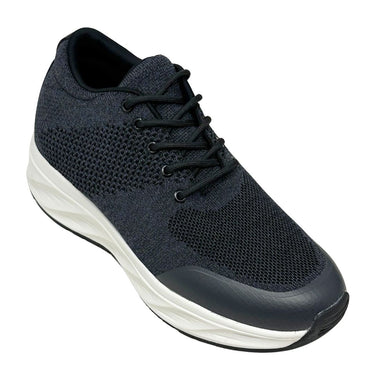 Elevator shoes height increase FSU0073 - 2.8 Inches Taller (Charcoal) - Size 8 Only