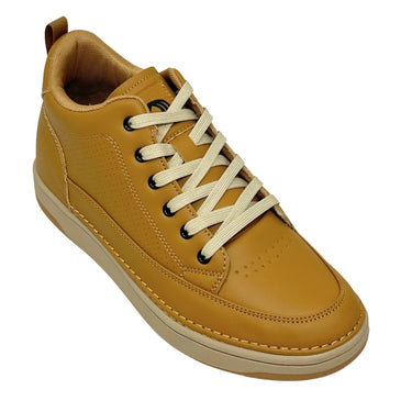 Elevator shoes height increase FSU0089 - 2 Inches Taller (Camel Brown) - Size 9 Only