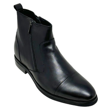 Elevator shoes height increase FSU0091 - 3.2 Inches Taller (Black) - Size 10.5 Only