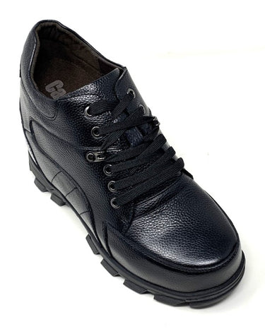 Elevator shoes height increase FSZ0096 - 5.2 Inches Taller (Black) - Size 7.5 Only