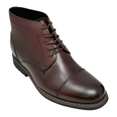 Elevator shoes height increase FSZ0185 - 3.2 Inches Taller (Dark Brown) - Size 9.5 Only
