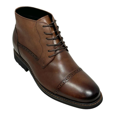 Elevator shoes height increase FSZ0194 - 3.2 Inches Taller (Coffee Brown) - Size 11 Only