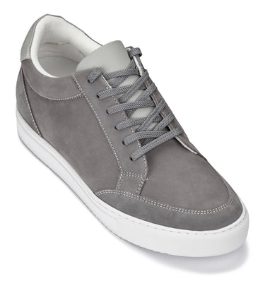 Elevator shoes height increase CALTO - J1855 - 2.6 Inches Taller (Grey)