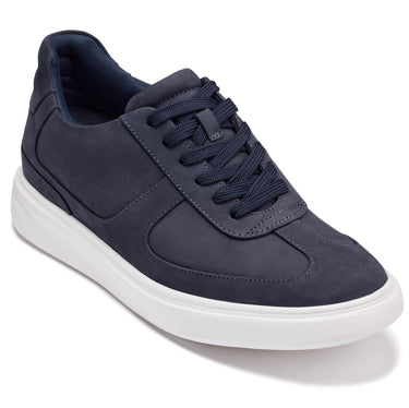Elevator shoes height increase CALTO - J2203 - 2.6 Inches Taller (Ultramarine Blue/White Sole) - Lightweight Nubuck Sneakers
