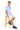 Elevator shoes height increase CALTO - K2663 - 3.2 Inches Taller (Navy) - Casual Fisherman Sandal