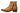 Elevator shoes height increase CALTO - K30524 - 3.3 Inches Taller (Light Brown) - Woven Buckle High-Top Ankle Zip-Up Boots