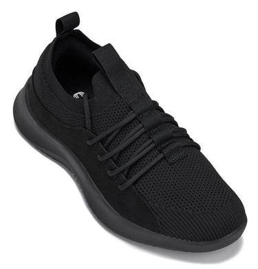 Elevator shoes height increase CALTO - Q130 - 2.4 Inches Taller (Black/Black Sole) - Ultra Lightweight Sneakers