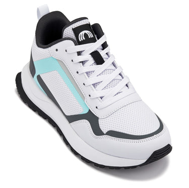 Elevator shoes height increase CALTO - Q151 - 2.4 Inches Taller (White/Grey)