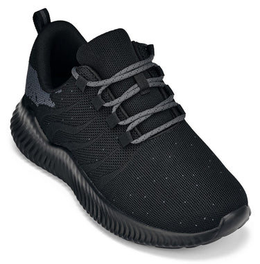 Elevator shoes height increase CALTO - Q216 - 2.4 Inches Taller (Black/Grey) - Ultra Lightweight