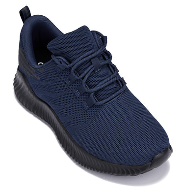 Elevator shoes height increase CALTO - Q217 - 2.4 Inches Taller (Navy/Grey) - Ultra Lightweight