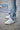 Elevator shoes height increase CALTO - Q272 - 2 Inches Taller (White & Gum Sole) -Elevated Leatherette Micro-Perforated Sneakers
