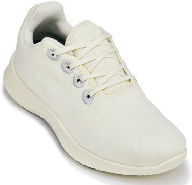 Elevator shoes height increase CALTO - Q504 - 2.4 Inches Taller (Cream Merino Wool) - Ultra Lightweight Sneakers