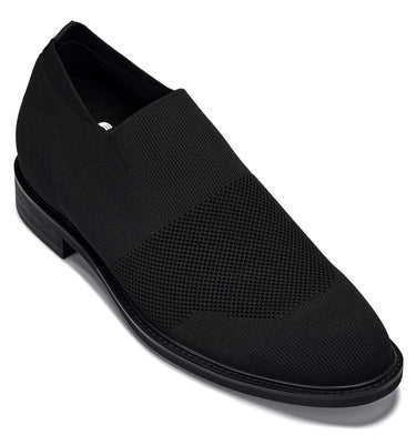 Elevator shoes height increase CALTO - X1541 - 2.4 Inches Taller (Black)