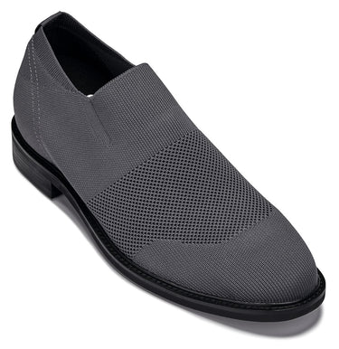 Elevator shoes height increase CALTO - X1542 - 2.4 Inches Taller (Grey)