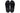 Elevator shoes height increase CALTO - X1657 - 2 Inches Taller (Black/Knitted Black)
