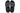 Elevator shoes height increase CALTO - X1658 - 2 Inches Taller (Black/Knitted Dark Gray)