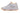 Elevator shoes height increase CALTO - X2694 - 2.8 Inches Taller (Light Grey/Orange) - Lightweight Sporty Sneakers