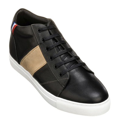 Elevator shoes height increase CALTO - K53100 - 2.8 Inches Taller (Black)