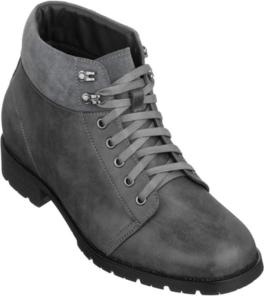 Elevator shoes height increase CALTO - K9360 - 3.3 Inches Taller (Dark Slate)
