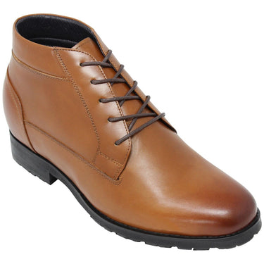 Elevator shoes height increase TOTO - H18031 - 3 Inches Taller (Brown) - Super Lightweight