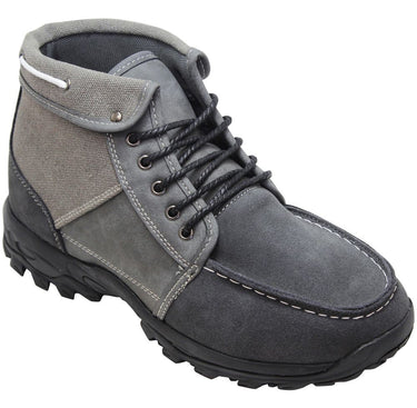 Elevator shoes height increase CALTO - H224312 - 3.3 Inches Taller (Grey)