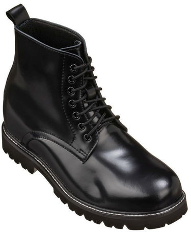 Elevator shoes height increase CALTO - K8710 - 3.3 Inches Taller (Black)