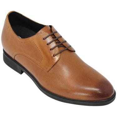 Elevator shoes height increase CALTO - Y10752 - 3 Inches Taller (Tan Brown) - Lightweight