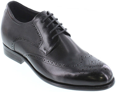 Elevator shoes height increase CALTO 3-Inch Taller Black Elevator Shoes