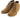 Elevator shoes height increase CALTO Brown Nubuck Leather Dress Boots - Three Inches - T65561