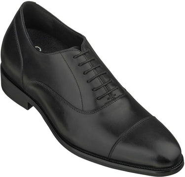 Elevator shoes height increase CALTO - S3032 - 3.0 Inches Taller (Black) - Super Lightweight
