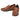 Elevator shoes height increase CALTO Lightweight Brown Penny Loafers - 2.4 Inches - S1092