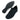 Elevator shoes height increase FSU0094 - 2.6 Inches Taller (Black/Grey) - Size 12 Only