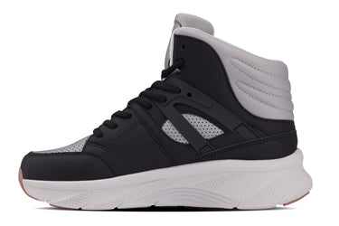 Elevator shoes height increase CALTO - S23412 - 3.2 Inches Taller (Black/Grey Sole) - High-Top Height-Boosting Sneaker
