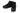 Elevator shoes height increase CALTO - S4130 - 2.6 Inches Taller (Onyx/Black Sole) - Corduroy Ankle Top Sneak-boot