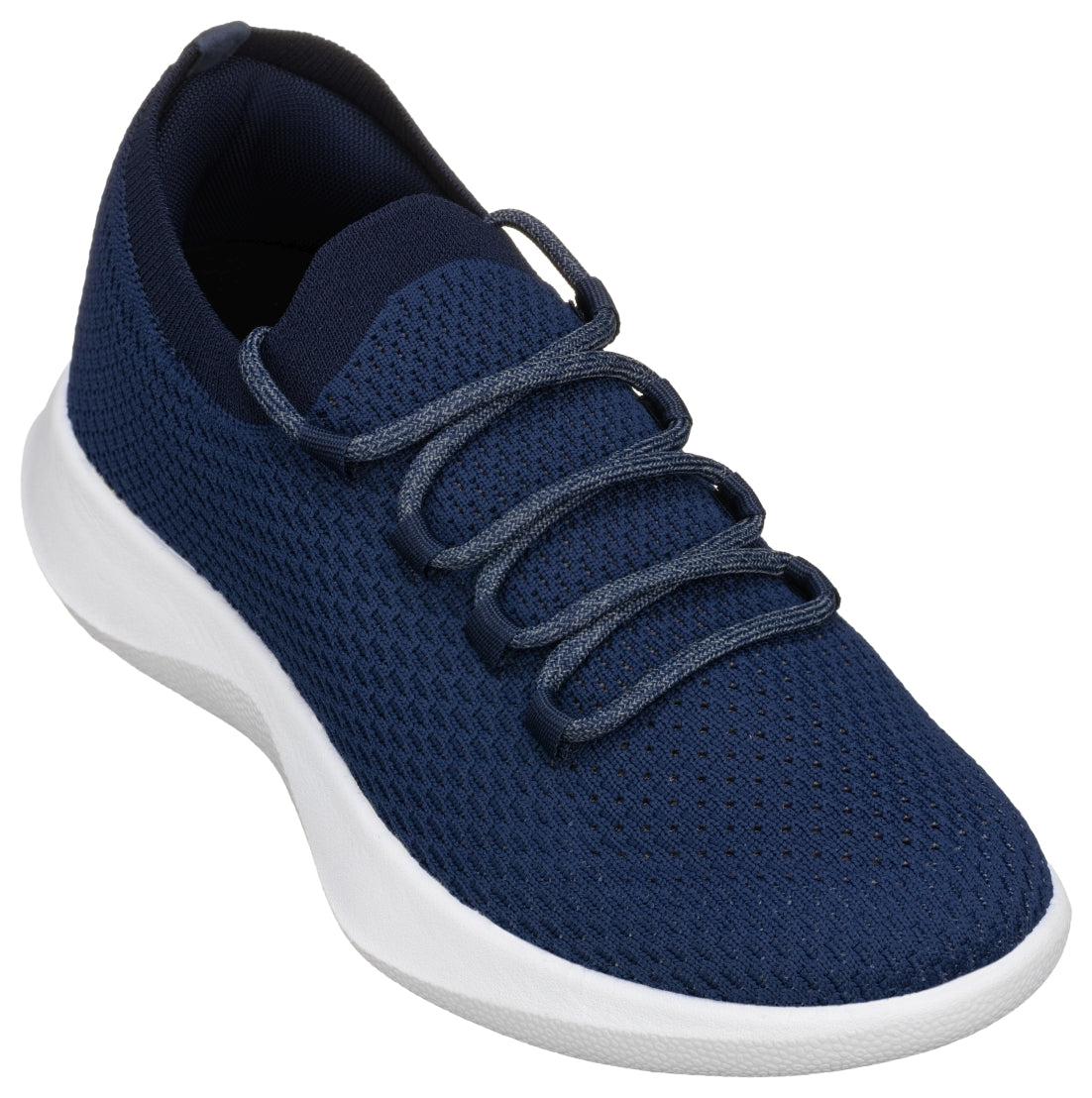 Elevator shoes height increase CALTO - Q084 - 2.4 Inches Taller (Blue/Grey) - Ultra Lightweight Sneakers